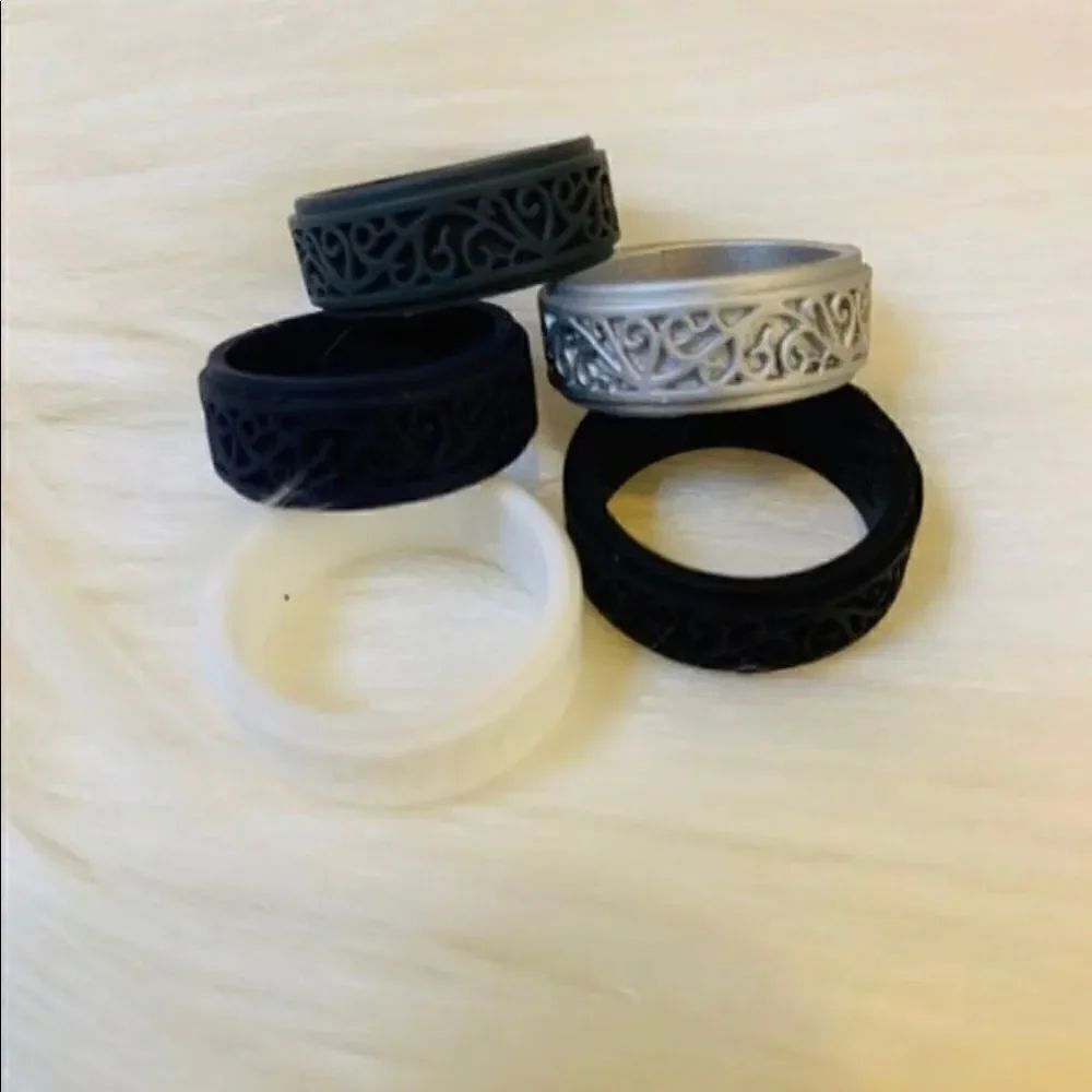 Silicone Wedding Rings for Men Timeless Elegance Ring Collection. - Picture 2 of 3